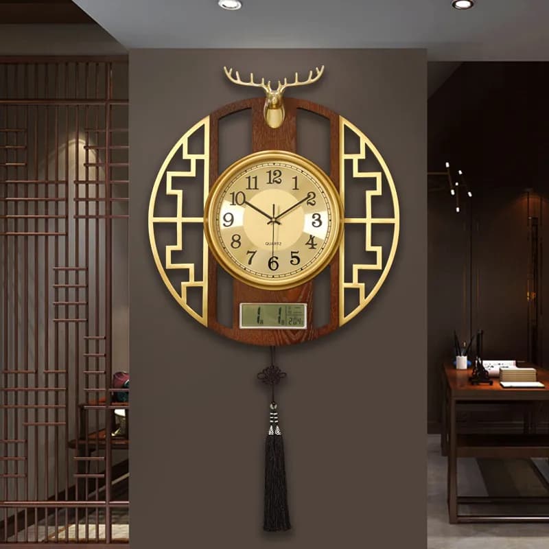 Luxury Digital Wall Clocks Interior Modern Round Aesthetic Creative Wall Watch Fashion Silent Horloge Murale Home Decoration