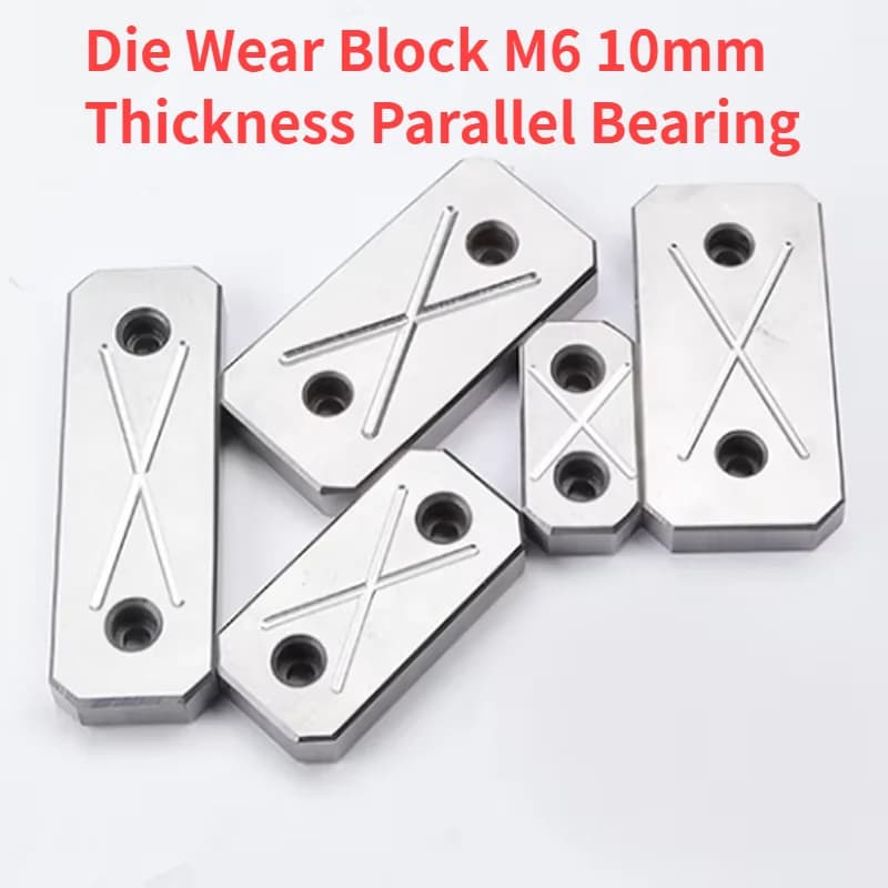 Stamping Die Wear Block M6 10mm Thickness Parallel Bearing Plate Mold Pressing Strip Accessories for CNC Machine