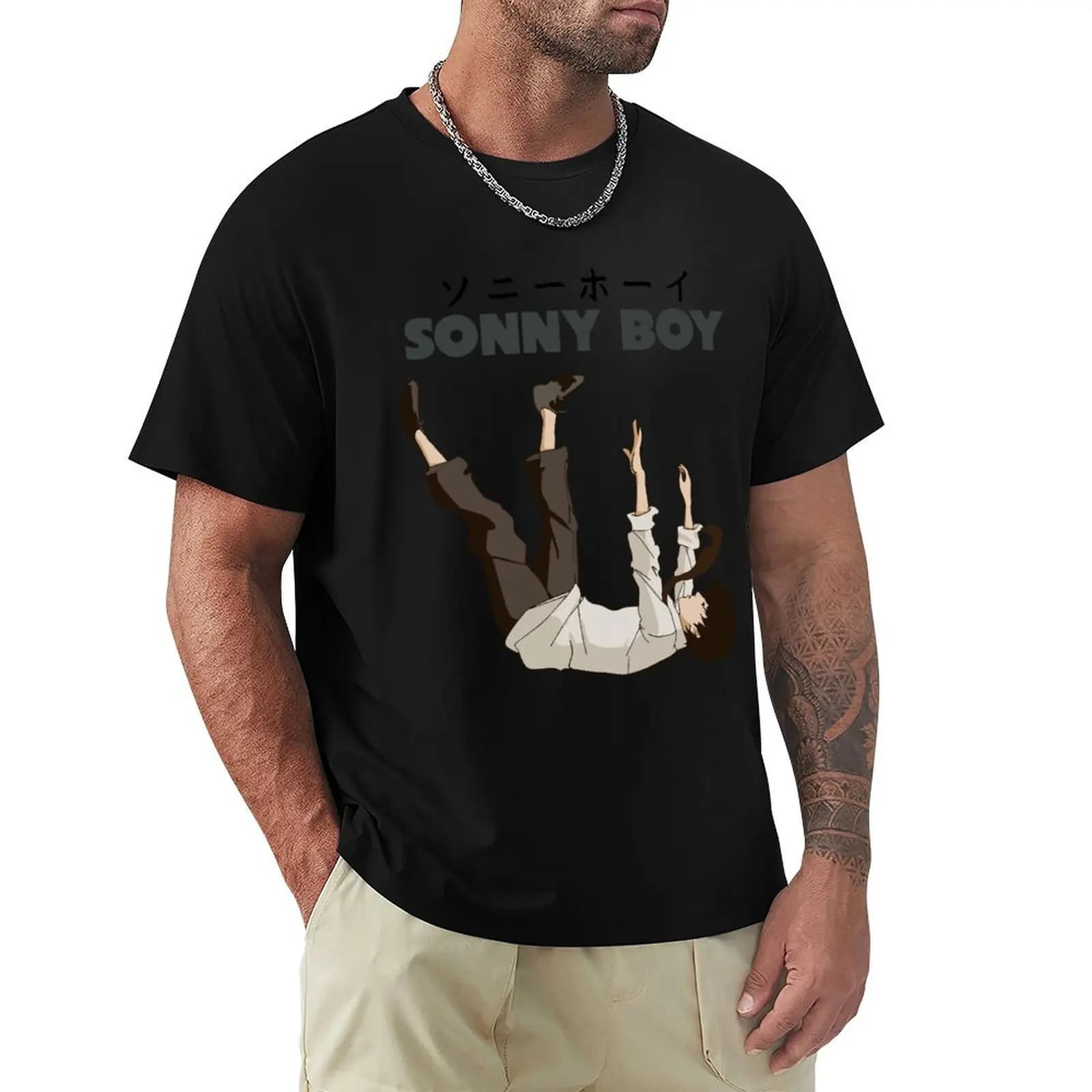 Sonny Boy Anime T-Shirt oversized graphic tee fashion shirts mens cotton t shirts