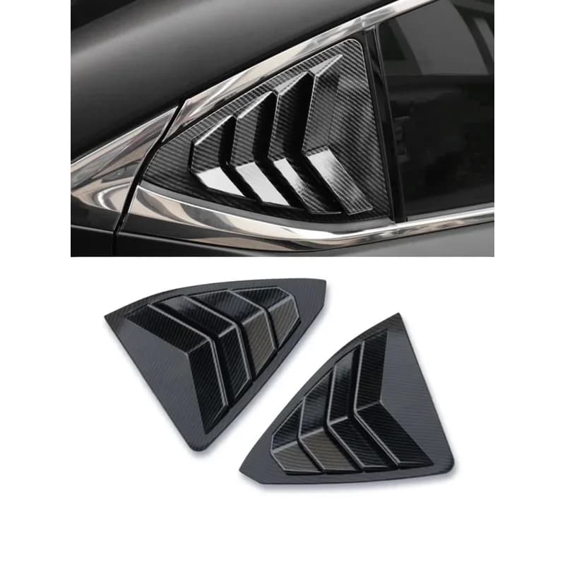 Car Rear Louver Window Side Shutter Cover Trim Sticker Fit For Lexus IS300 IS250 200t 2013-2019  Vent Scoop ABS Carbon Fiber