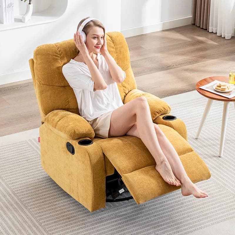 XL Fabric Sofa Single Electric Nail Massage Lazy Multifunctional Reclining Sleeping Chair For Living Room