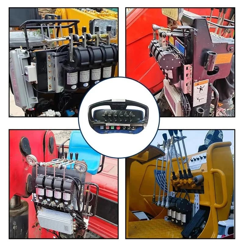Crane Remote 6 Joysticks Hydraulic Crane Remote Control Waterproof
