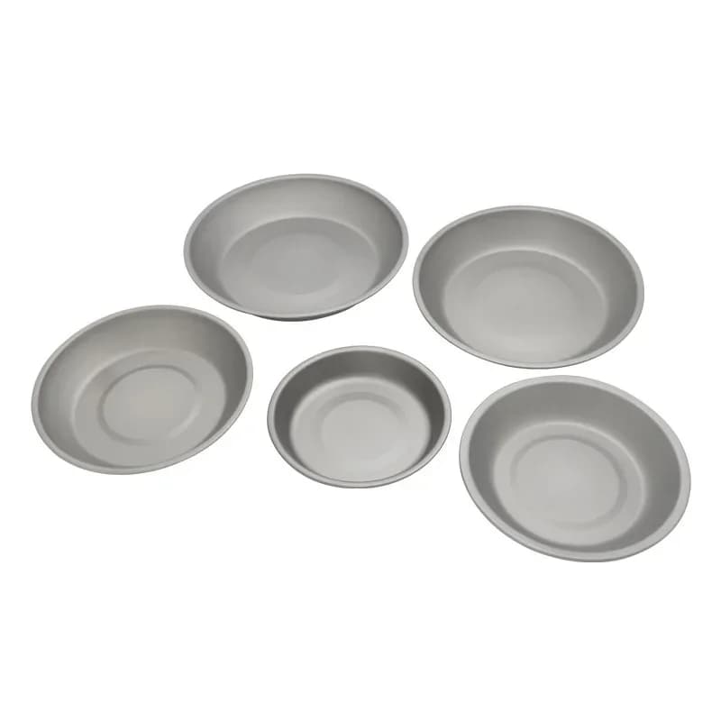 Pure Titanium Plate Household Commercial  Flat Bottom Vegetable Plate Portable