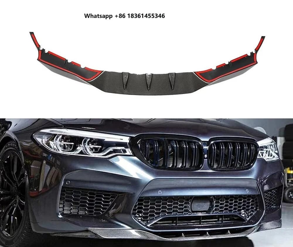 For  M5 2017 2018 Customized Carbon Fiber F90 M5 Car Front Spoiler Lip