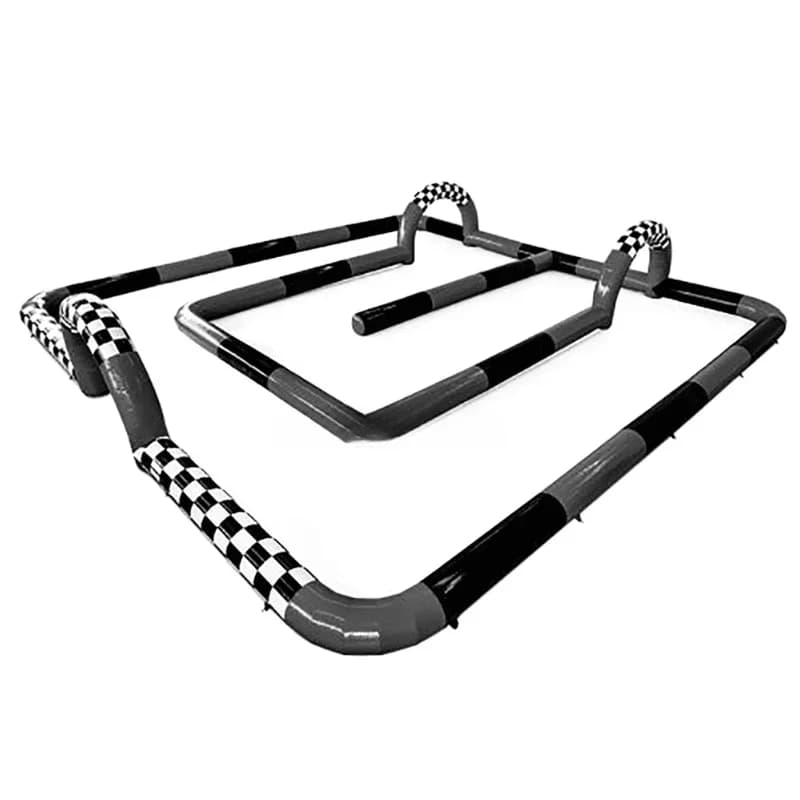 Commercial Outdoor Bumper Car Race Track Inflatable Race Go Kart Car Track For Rental Business