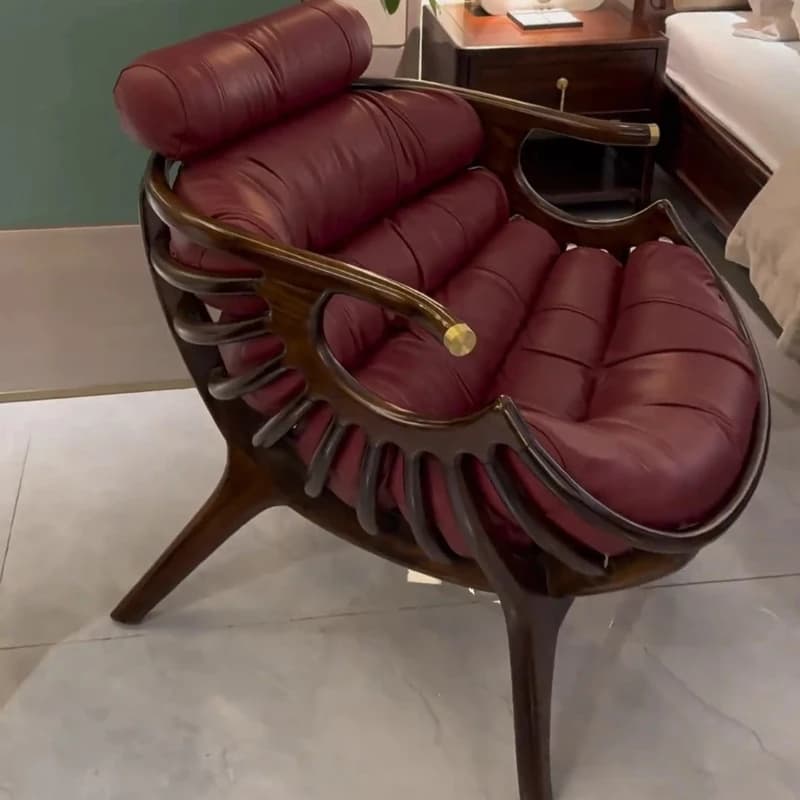 Z20-new chinoiserie ebony wood casual chair casual sofa chair three-piece set combination balcony living room negotiation chair
