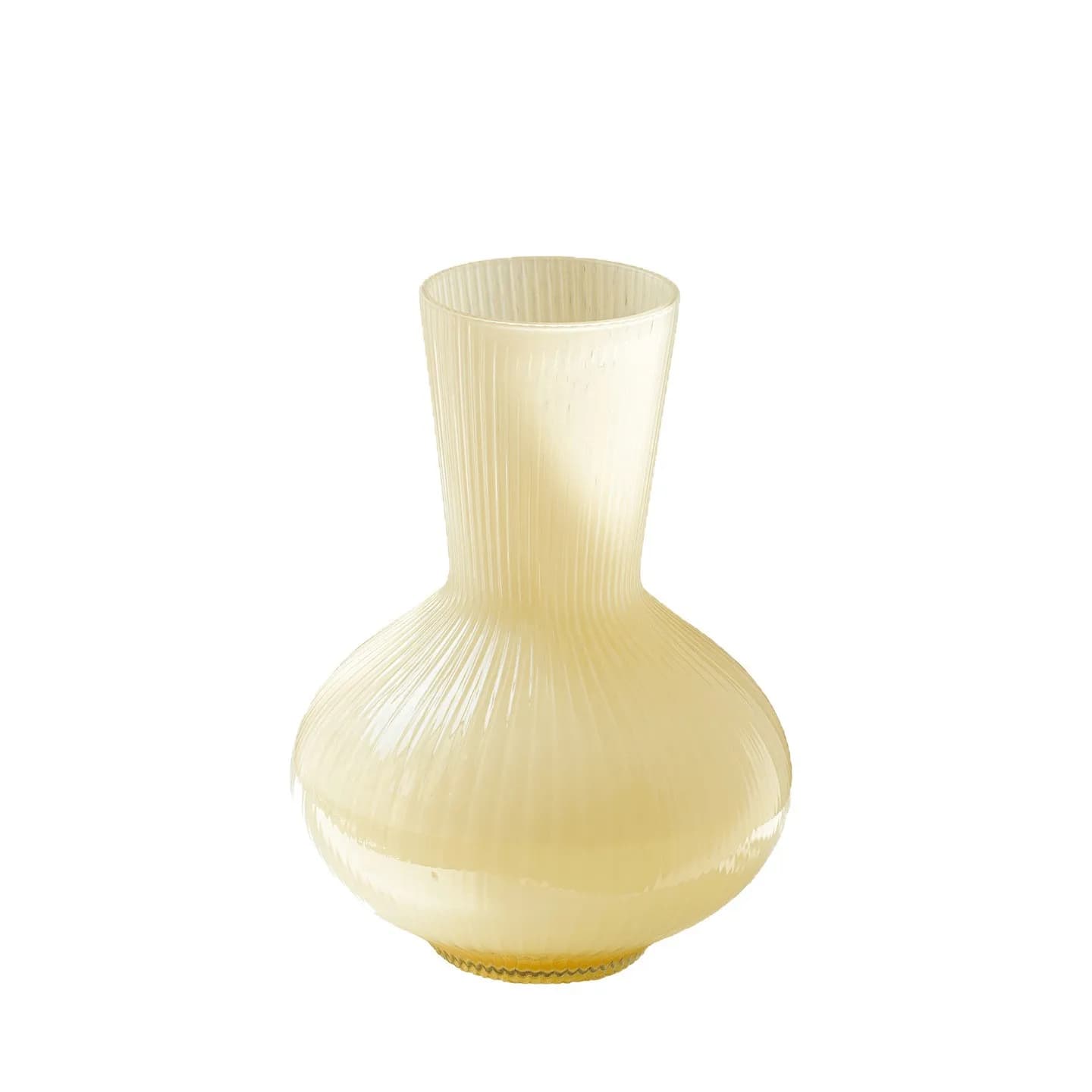 Big belly glass vase flower arrangement light luxury high-end dining table living room dining room ornament