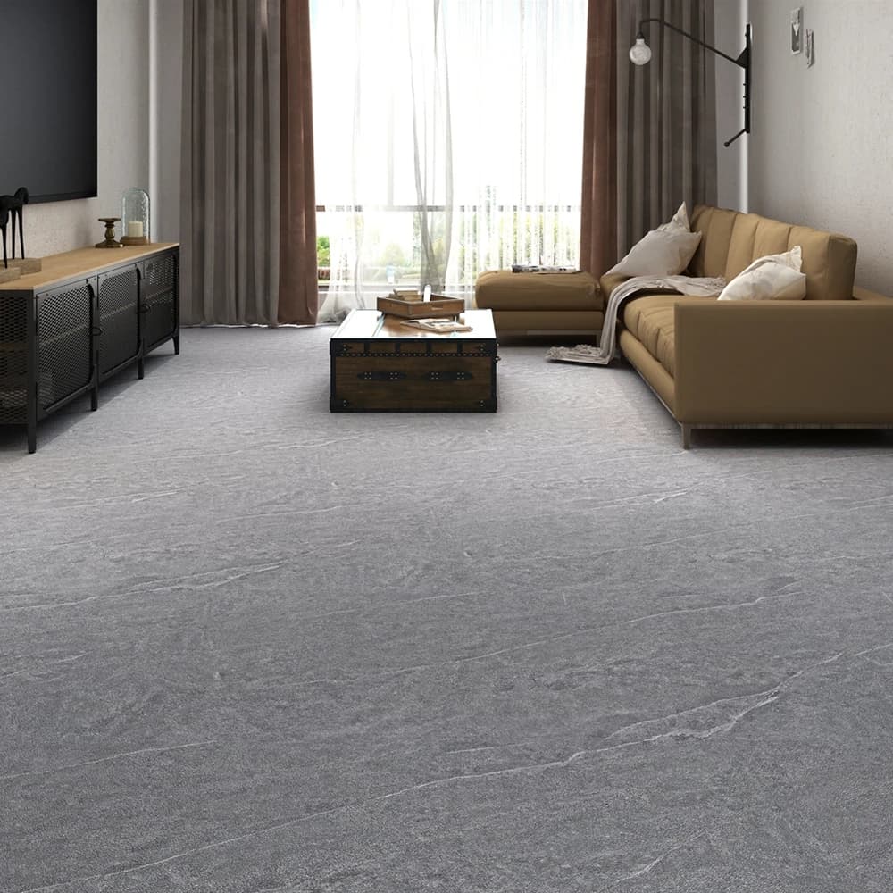 PVC 3/5M Waterproof Floor Stickers Cement Grey Self-adhesive Floor Stickers Classic Modern Home Decoration Cabinet TV Background