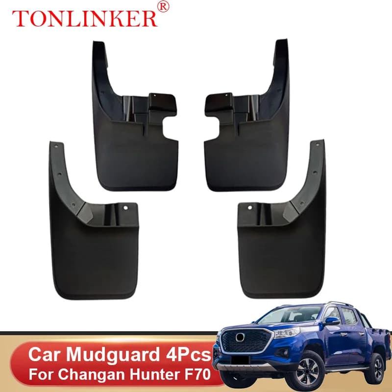 TONLINKER Car Mudguard For Changan Hunter F70 Pickup 2020-Present Mudguards Splash Guards Mud Flaps Fender Mudflaps Accessories