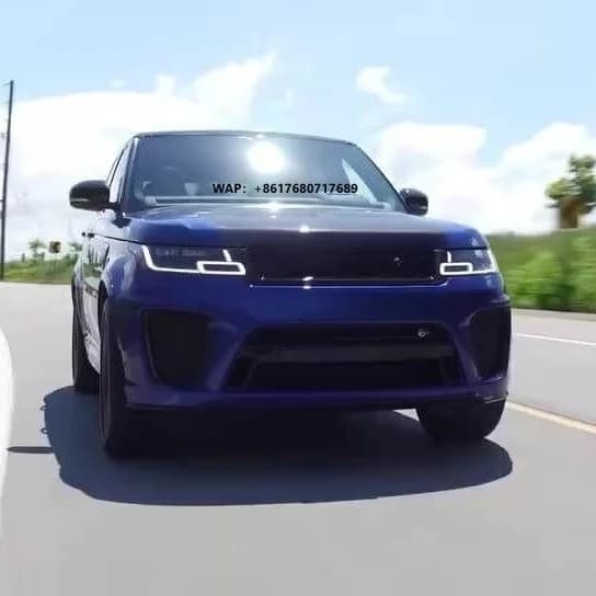 High Quality Svr Front Lip Headlight Engineer Hood Car Conversion Kit Tuning Body Kit for Range Rover Sport SVR 2018-2020