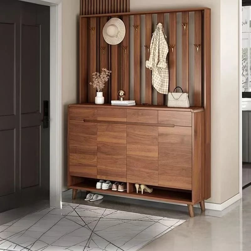 Narrow Luxury Decorative Rustic Shoe Cabinet Oak Tall Premium Contemporary Shoe Cabinet Armoire Chaussures Entryway Furniture