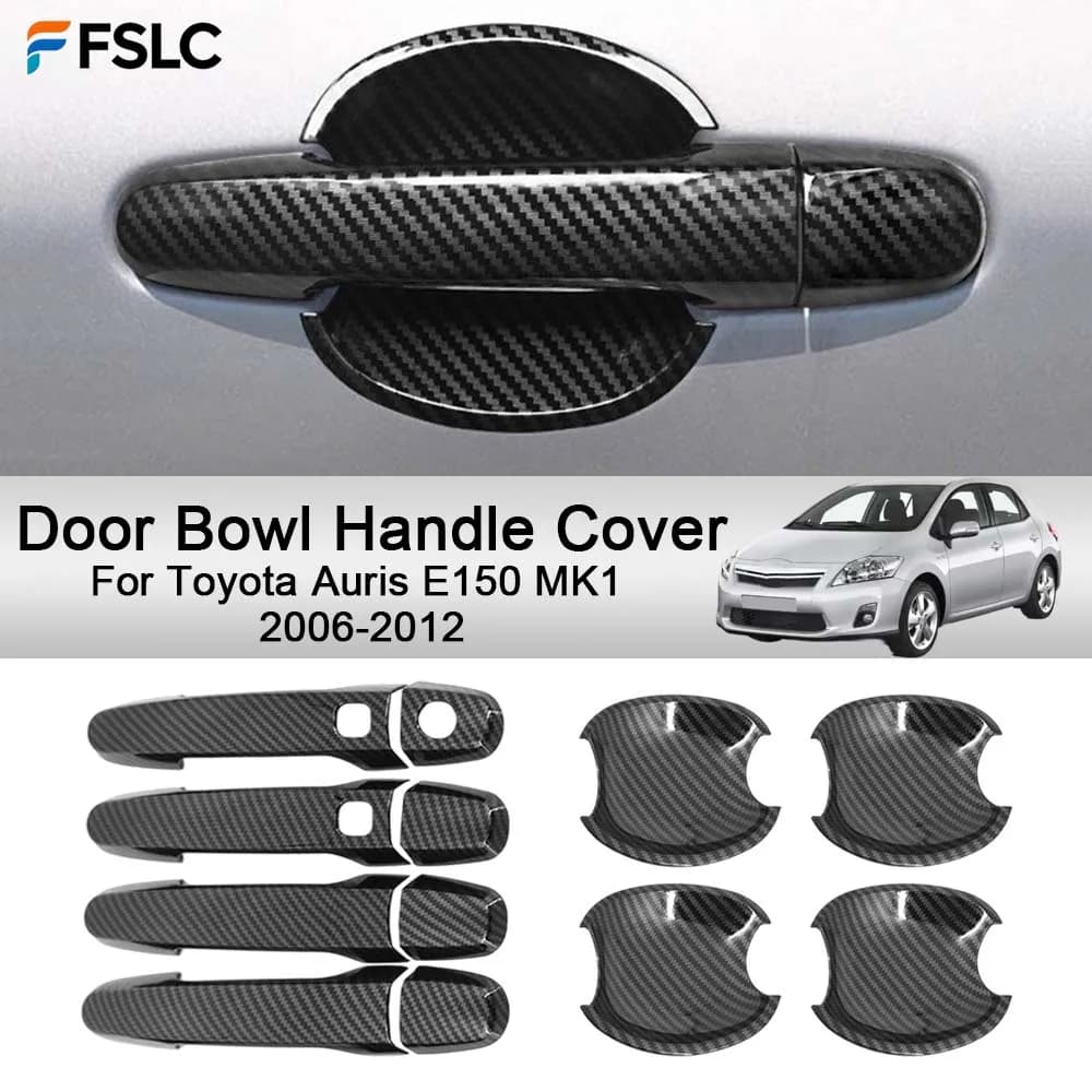 Car Decoration Door Bowl Handle Cover For Toyota Auris E150 MK1 2006-2012 Cars Accessories Styling Upgrade Modify A Car