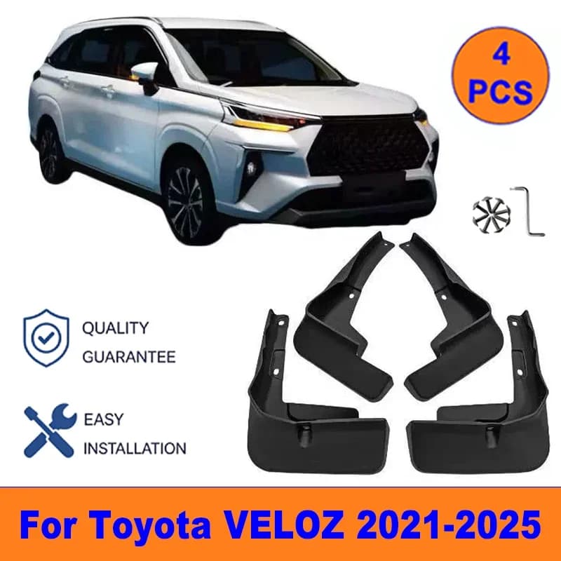 4Pcs Mud Flaps For Toyota VELOZ 2021-2025 - Splash Guards Front & Rear Wheel Fender Mudguards Car Exterior Protection Accessory
