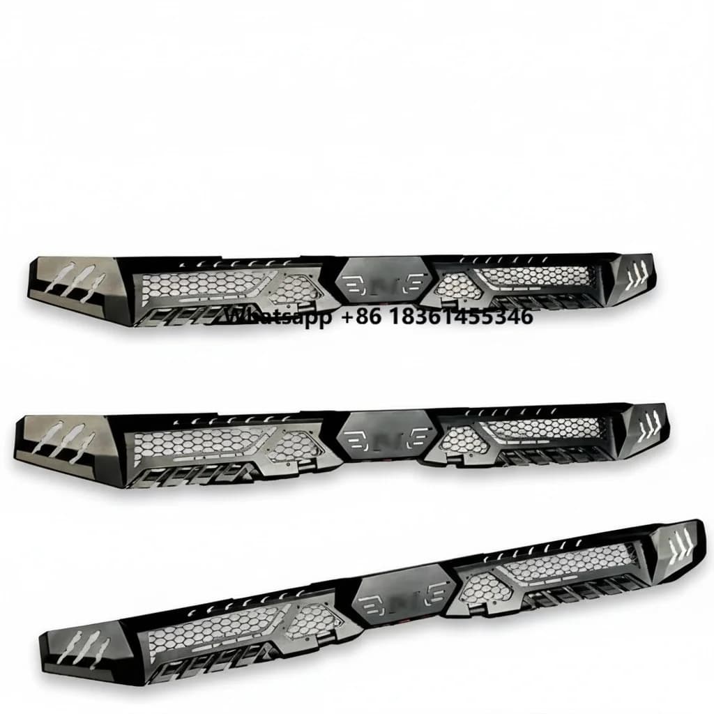 Steel Iron Running Board for  Hilux Revo Rocco Travo 2016-2026, Anti-Rust Side Pedals, Premium Accessories