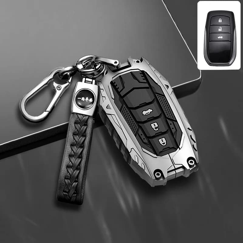 Car Key Cover For Toyota Hilux 2024 Yaris Corolla 2023 Rav4 2021 CHR Revo Auris Innova Highlander Venza Fortune Key Holder