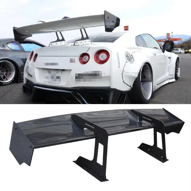 LB Style Carbon Fiber Rear Trunk Lip Spoiler Wing 2007+ Skyline GTR R35 Nismo Car Spoiler