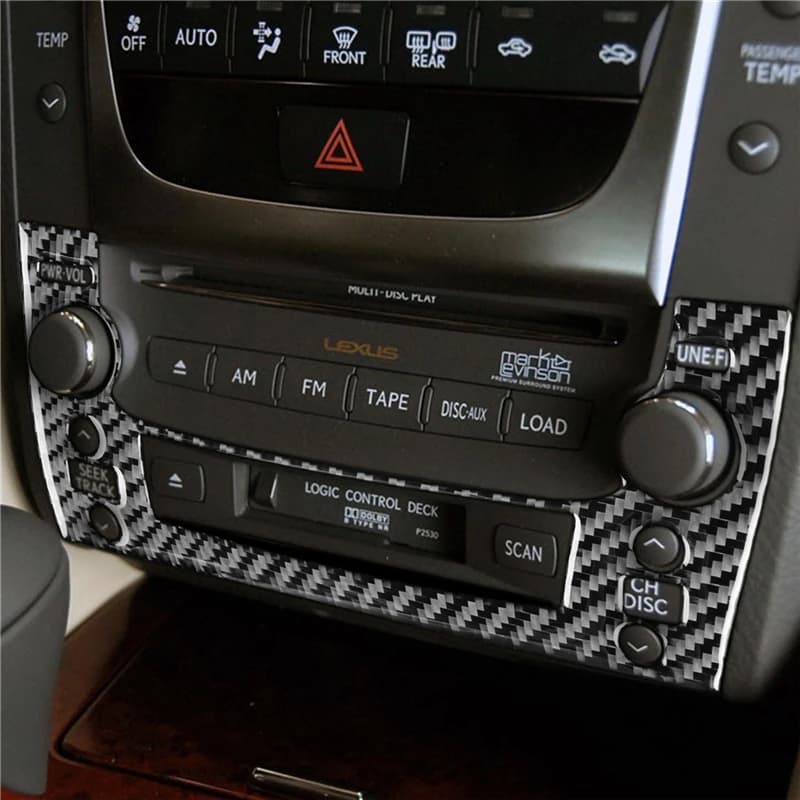 Car Interior Decoration Protection Carbon Fiber Sticker For LEXUS GS 2006 2007 2008 2009 2010 2011 Auto Styling Accessories