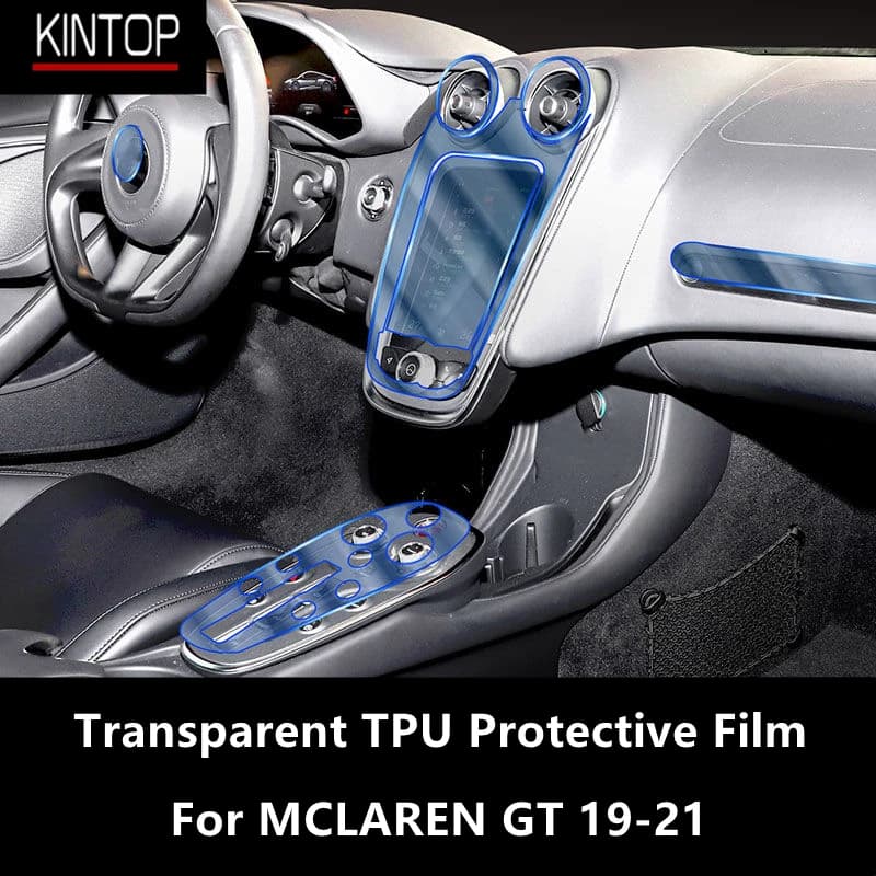 For MCLAREN GT 19-21 Car Interior Center Console Transparent TPU Protective Film Anti-scratch Repair Film Accessories Refit