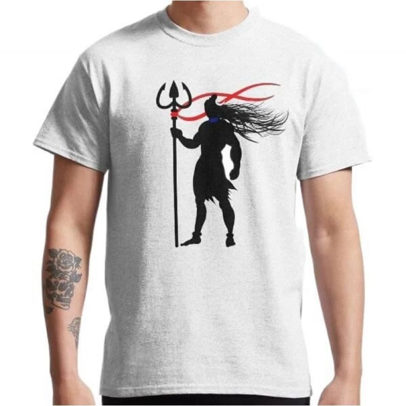 Lord Shiva Hinduism Gods Gift t shirt Hindu Mythology printed O-Neck short sleeve 100% cotton Graphic clothes All size tops