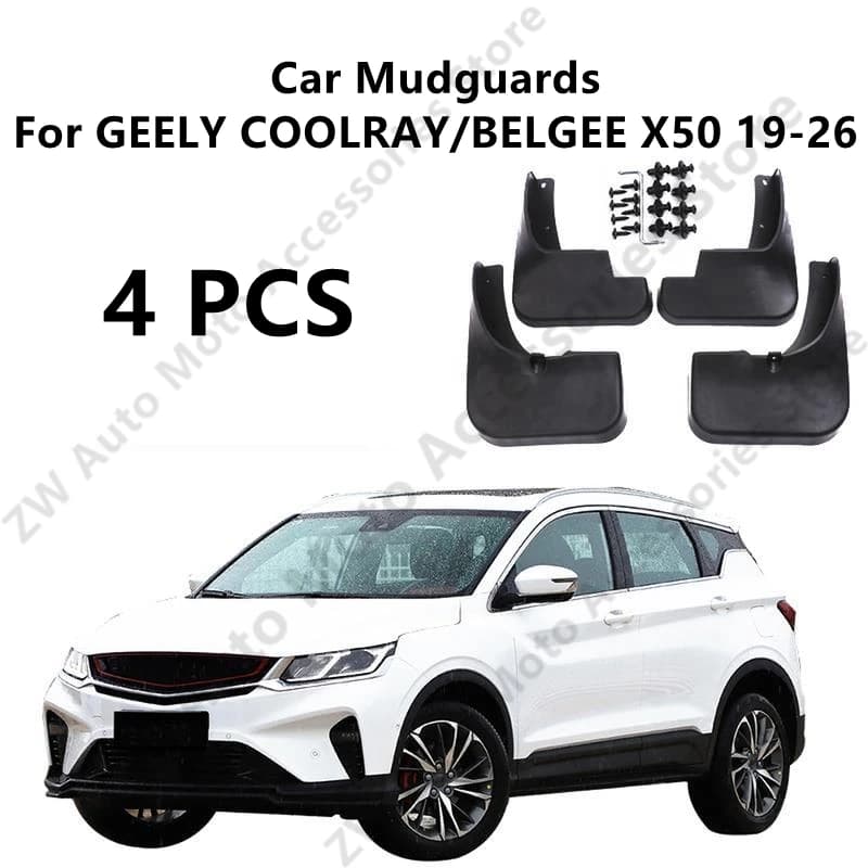 Car Mudguards For GEELY COOLRAY/BELGEE X50 19-26 Mud Fender Flare Mudflaps Exterior Parts Auto Accessories Refit
