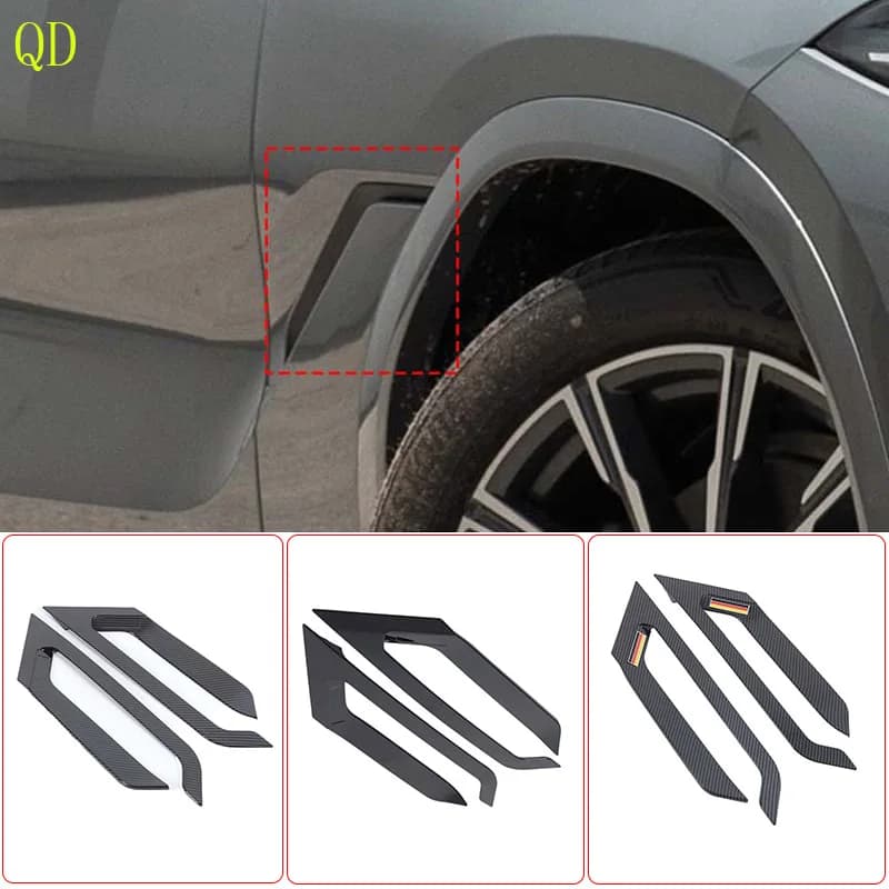 ABS Carbon Fiber For BMW X6 G06  2020-2025 Car side fender fender ventilation board sticker car exterior protection accessories
