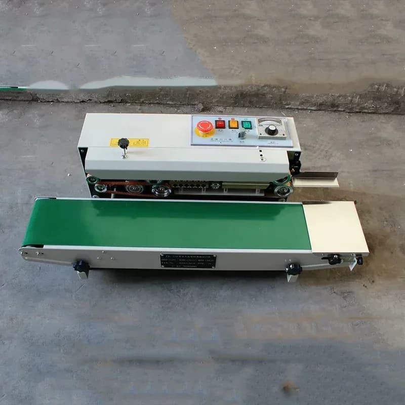 FR-900 Automatic Horizontal Continuous Bag Sealing Machine Plastic Bag Belt Electric Bag Sealer New