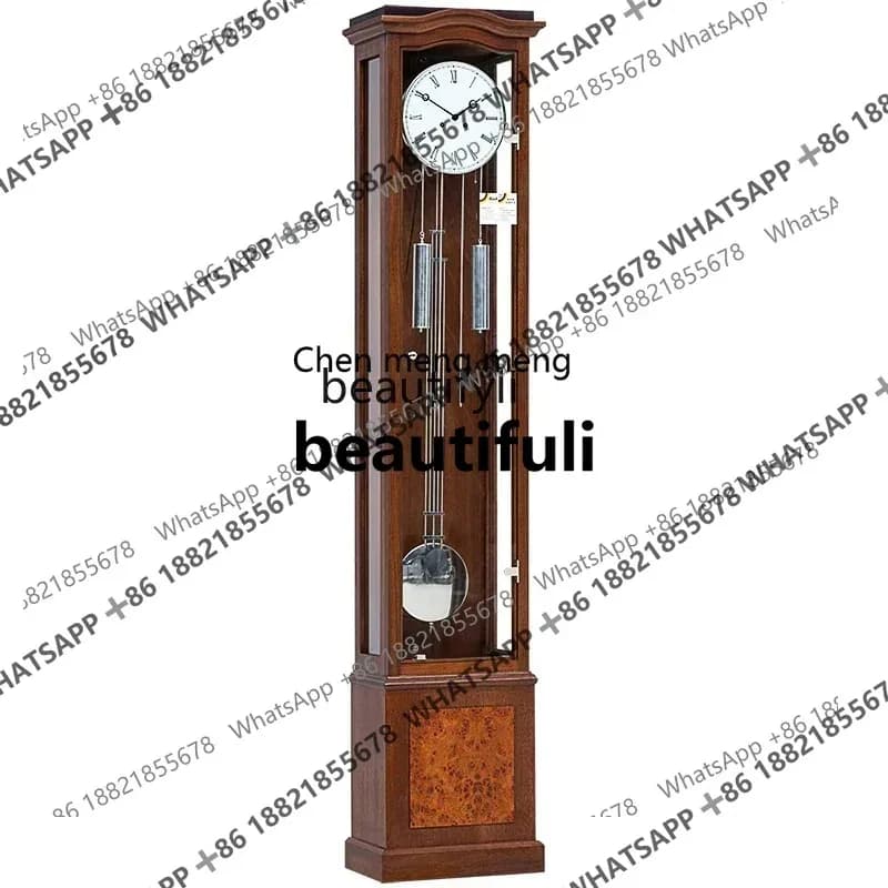 A   R Living room modern floor clock simple light luxury large seat clock European style, movement floor clock HG2102 R
