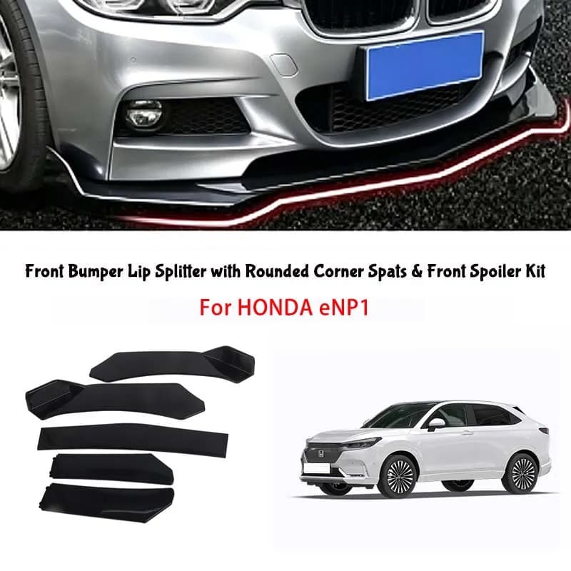 For HONDA eNP1 5-Segment Adjustable Front Bumper Lip Splitter Body Kit
