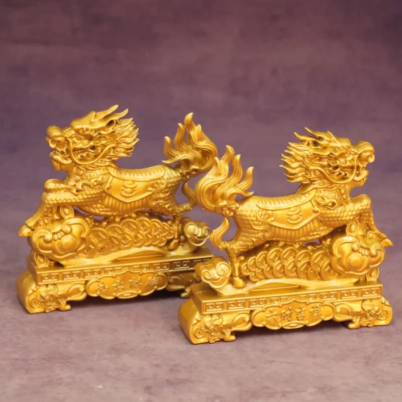 Direct Sale Kirin Ornament Lucky Pixiu for Bedroom Living Room Home Wine Cabinet Decoration Office Gift