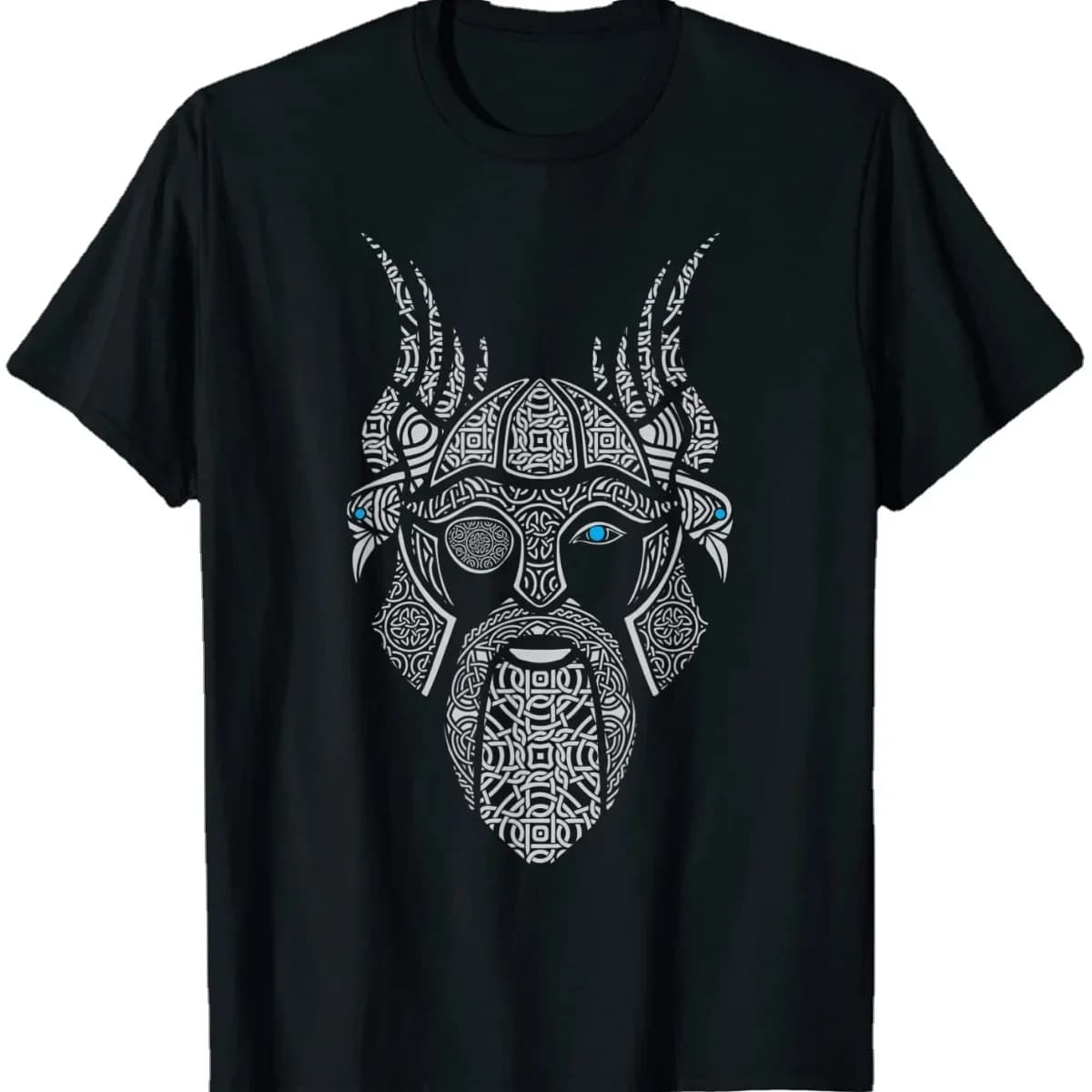Norse God Odin Valhalla Nordic Warriors T-Shirt 100% Cotton O-Neck Short Sleeve Summer Casual Mens T-shirt Streetwear