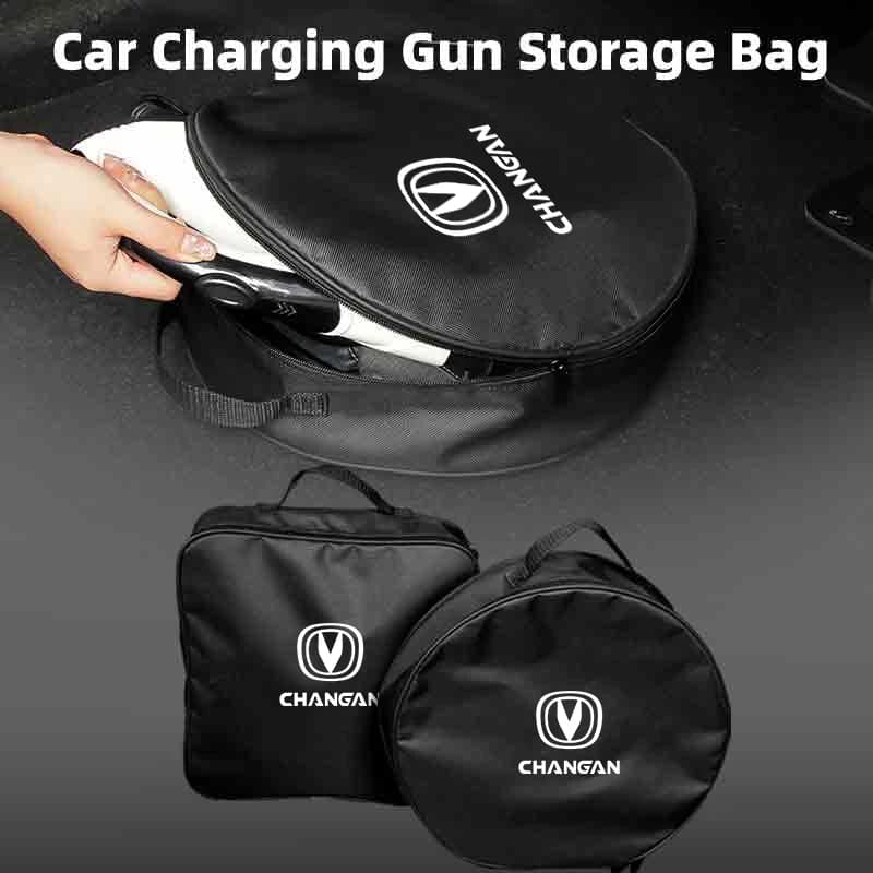 Car Charging Gun Storage Bag Trunk Cable Tools Pouch Interior For Changan CS75 CS35 CS15 CS95 RAETON CX70 CS55 EADO CX20 CS15EV
