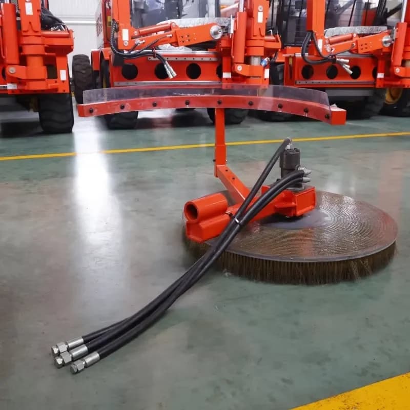 900mm Steel Wire Sweeping Brush Attachment for Tractor | Forestry Machinery for Vegetation & Debris Management