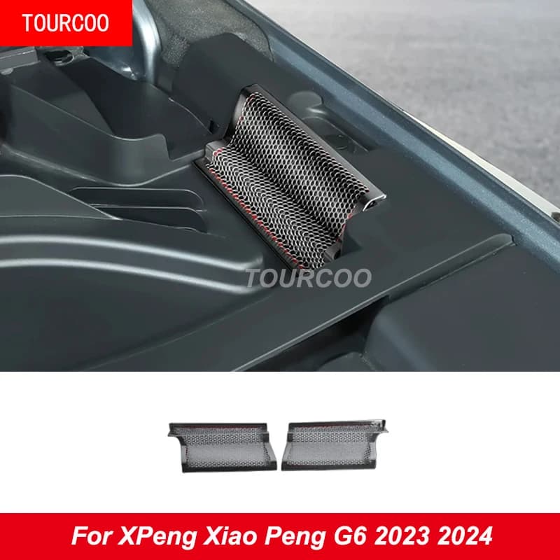 For XPeng Xiao Peng G6 2023-2025 Dust Proof Cover for Air Inlet Grille of Guide Sink Inside Cover Stainless Steel Accessories