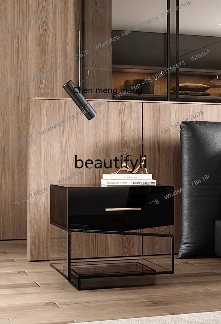 X Bedside Table for Home Bedroom, Light Luxury Minimalist Bedside, Sofa Storage Rack, Coffee Table, Storage Cabinet