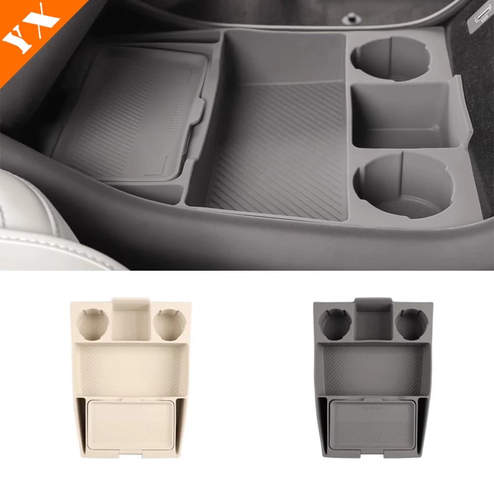 For Denza N9 2025 2026 accessories Car Cup Holder,water Cup Storage,Central Control Storage Box,Central Channel Storage Box