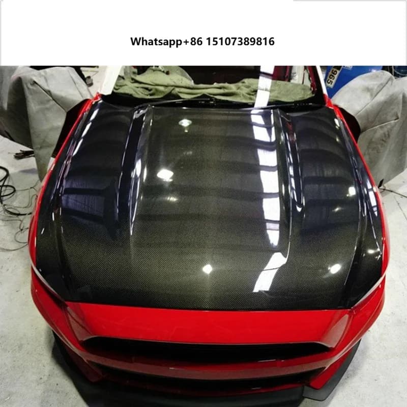 For Mustang Carbon Fiber Bonnet OEM Hood Forged Hood Fit for 2015-2017