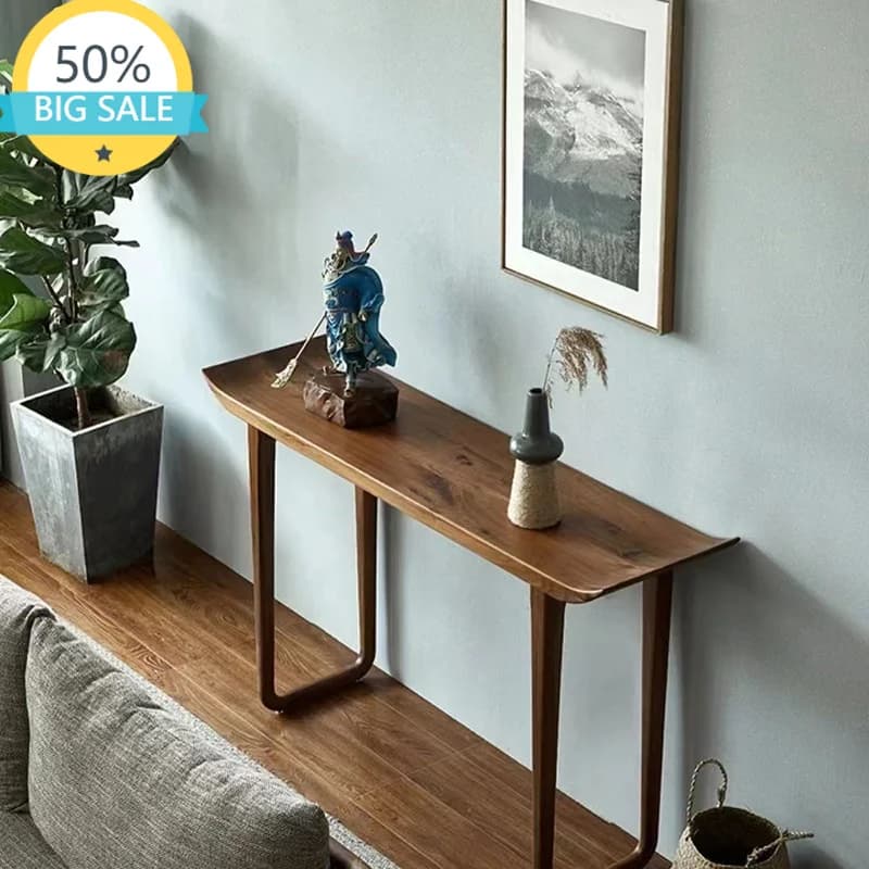 Mesa Vintage Entrance Table Narrow Small Creative Wooden Corner Table Design Modern Tavolino Ingresso Furniture Living Room