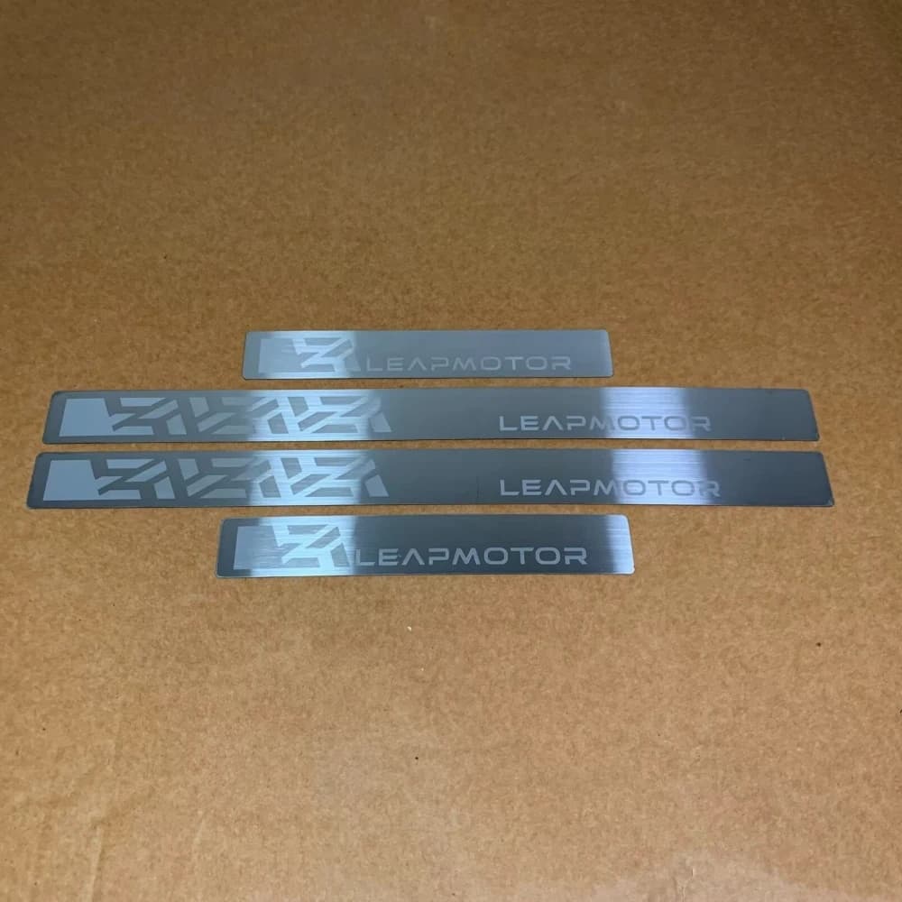 For Leapmotor T03 C10 C11 B01 B10 2024 2025 2026 2027 Car Door Sill Plate Stainless Steel Plastic Interior Accessories Auto Part
