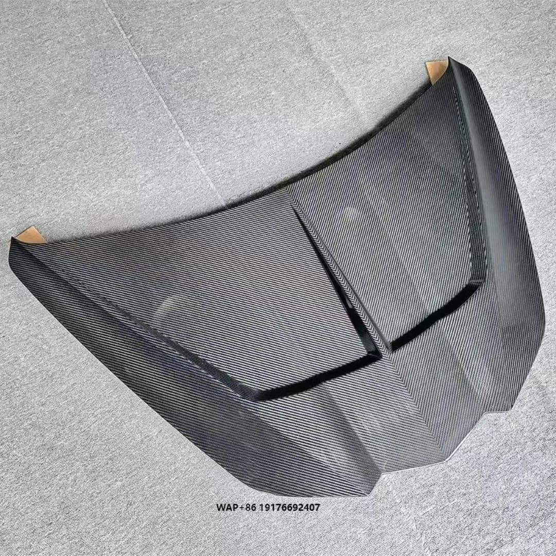 Custom Auto Exterior Accessories Dry Carbon Hood for Chevy C8 Corvette Front Engine Cover Bonnet Lid 100% Real Carbon Fiber