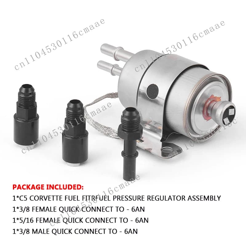 Pressure Regulator Filter Kit, Suitable for EFI LS Modified Cars LS Conversion Fuel Filter Regulator Automotive Parts