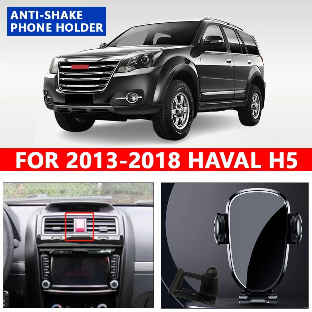 FOR 2013-2018 HAVAL H5 Car Phone Holder Car Styling Bracket GPS Gravity type Stand Rotatable Suppo Vehicle Specific