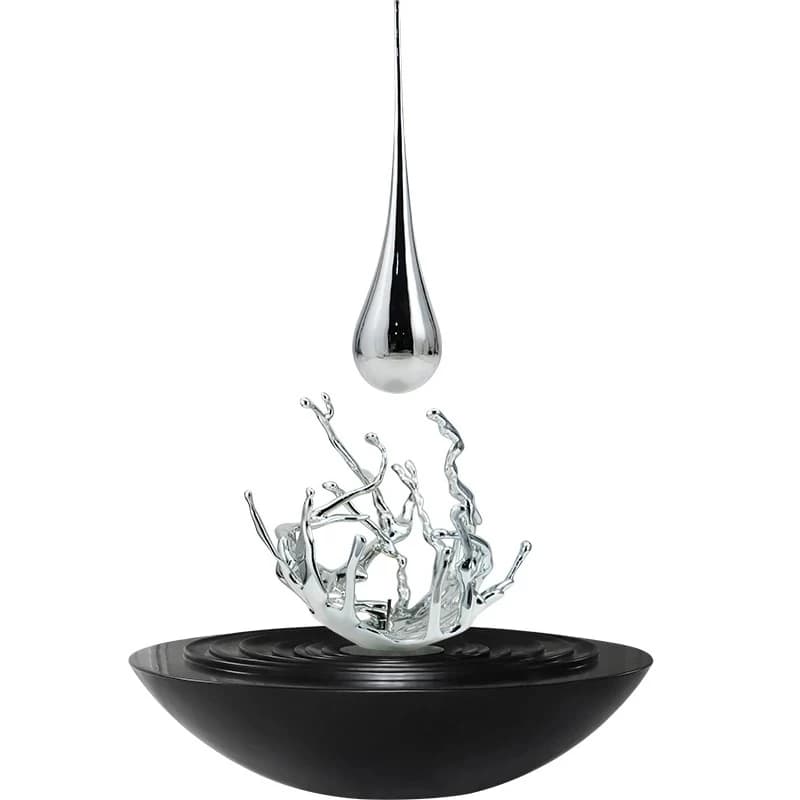 Large water drop spray fiberglass sculpture lobby staircase sales office decoration art floor ornament