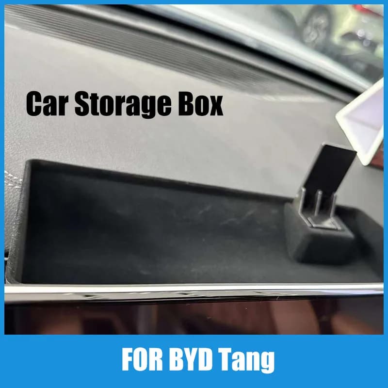 Suitable for BYD Tang central control screen rear storage box storage box ETC bracket in-car automotive supplies modification