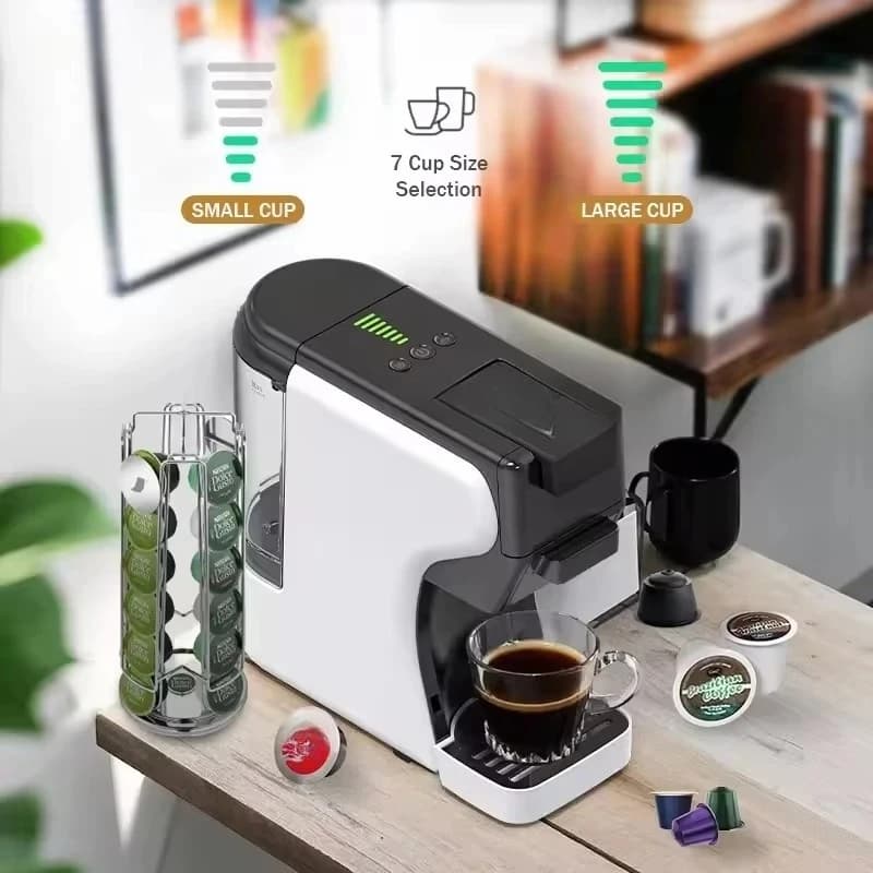 For House and Hotel Use 0.6L Home Kitchen Cappuccino Coffee Maker Programmable Electric Machine with PP Housing