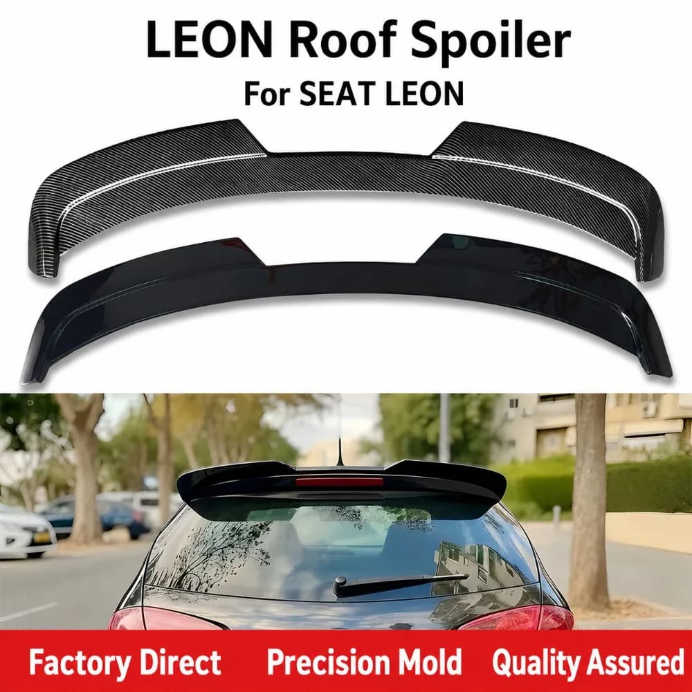 Roof Spoiler Wing For Seat Leon 2009-2012 Blow Molding No Drill Installation Exterior Styling Car Accessories Tuning Parts