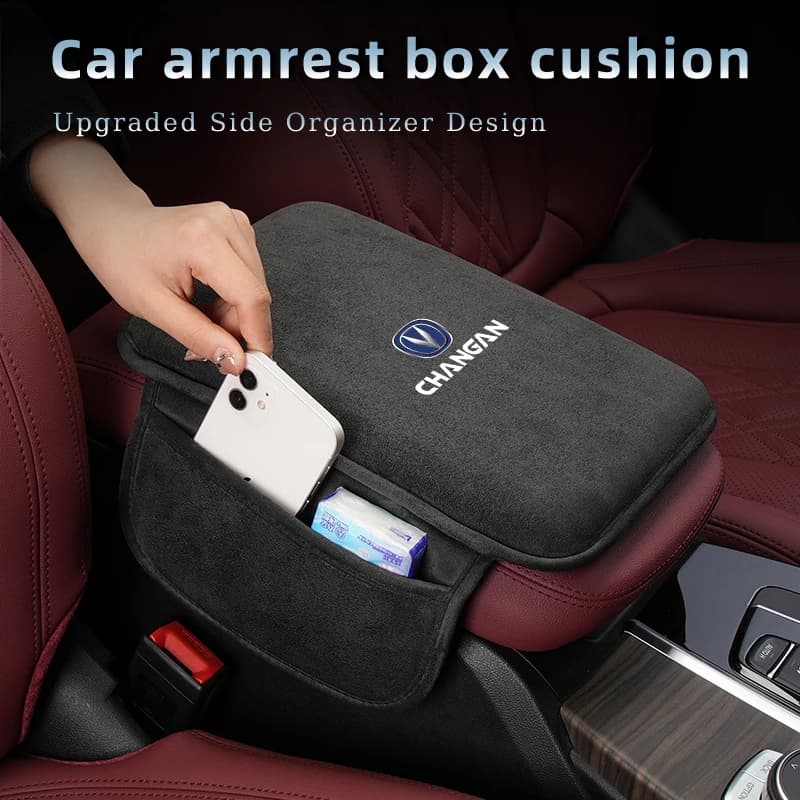 Car Armrest Box Cushion Elbow Storage Mat Console Protector Cover For Changan CS75 CS35 CS15 CS95 RAETON CX70 CS55 EADO CX20 CS1