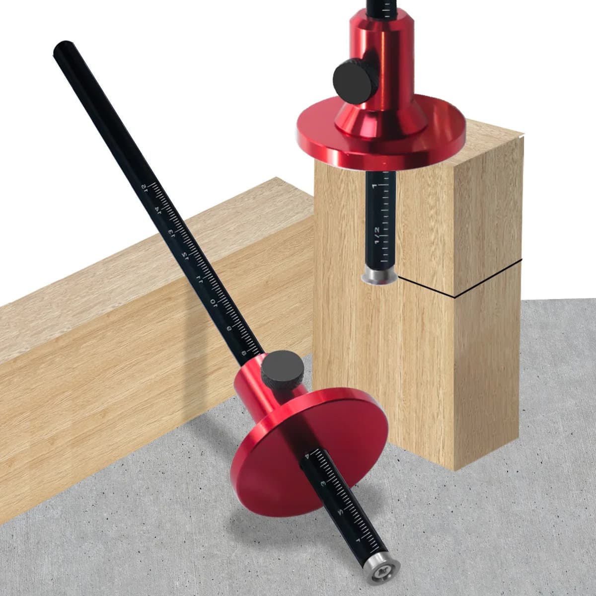 European Style Woodworking Scriber Metric/Inch Scale Blade Tools Aluminum Alloy Carpentry Parallel Line Drawing Mortise Marking