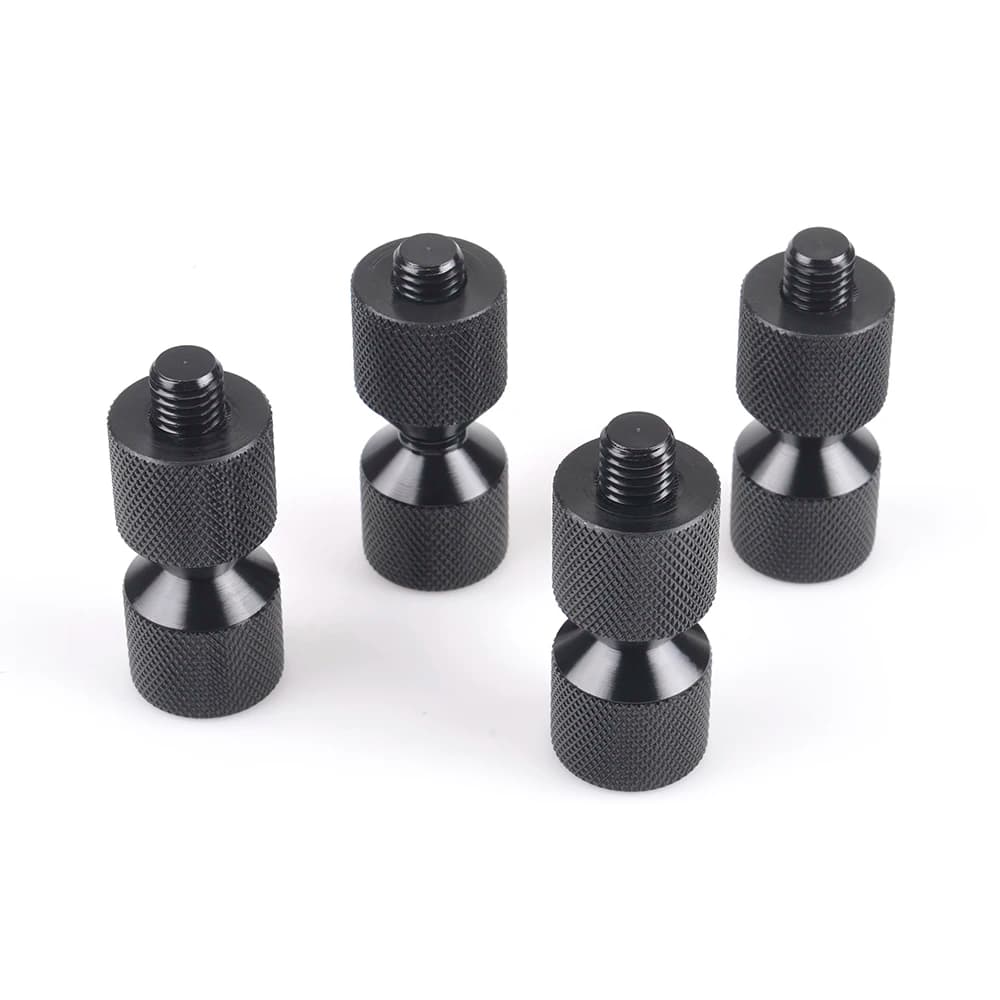 4PCS Aluminum 1-1/8inch 2 Hole Flange Alignment Pin Firm Flange Arrangement Pin Set Black/Red/Blue