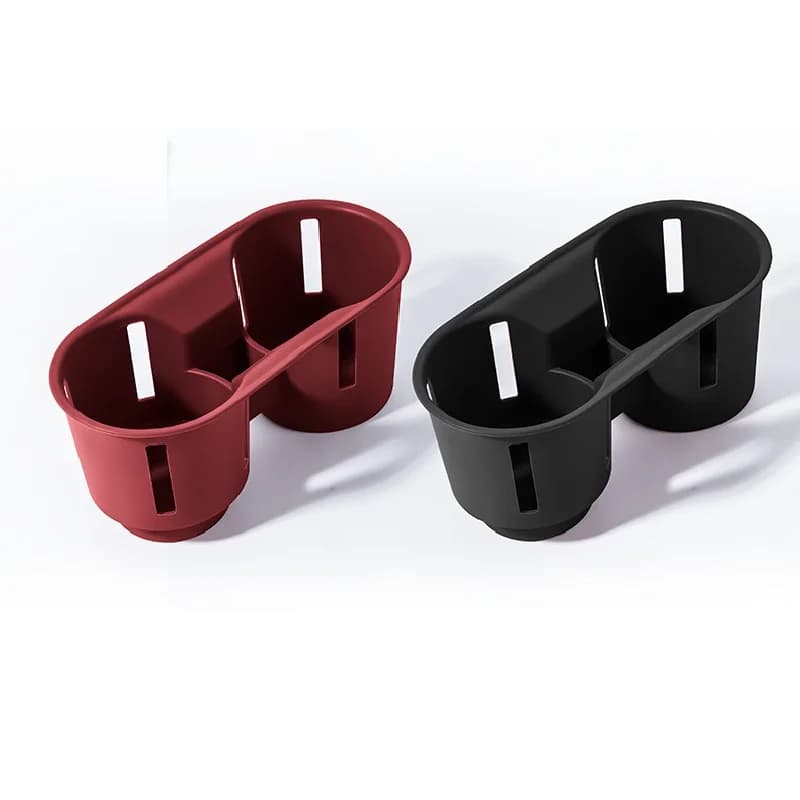 Center Console Silicone Car Cup Holder For Porsche Macan Cayenne 2018 2019 2020 2021 2022 2023 2024 Storage Box