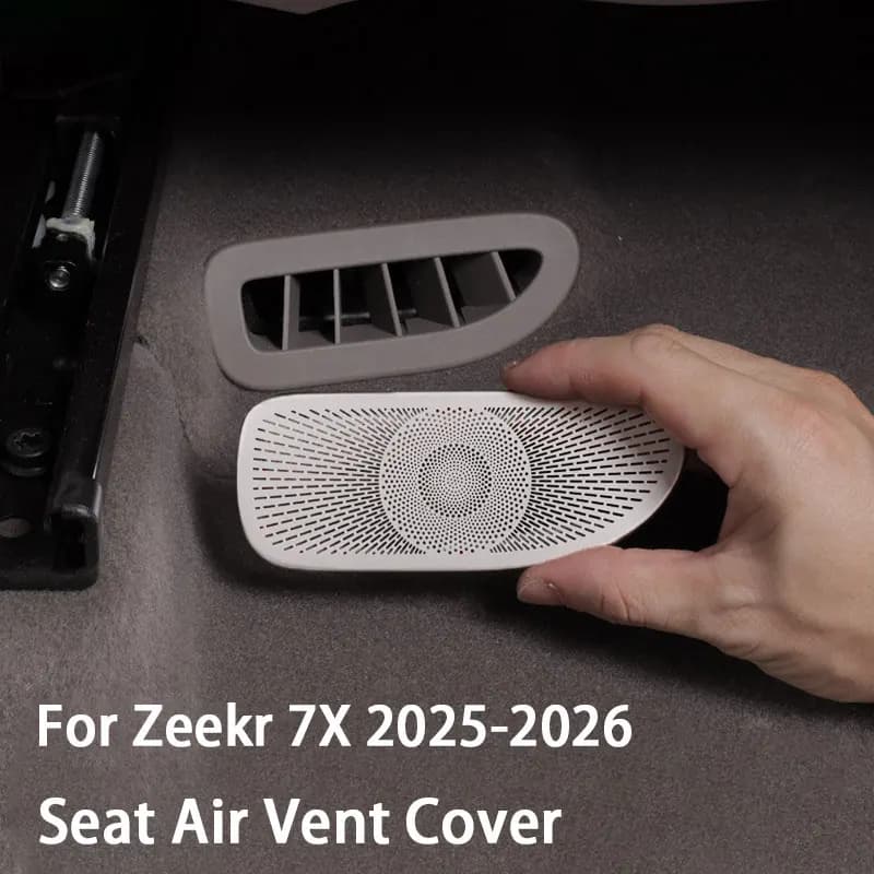 Stainless Steel Seat Air Outlet Protective Cover Anti Blocking Cover Interior Accessories For Zeekr 7x 2025 2026